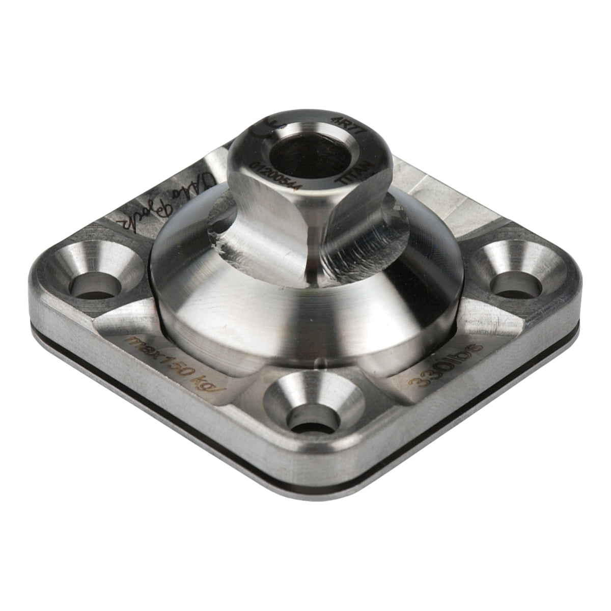Adaptador de encaje con adaptador de piramide giratorio - Titanio