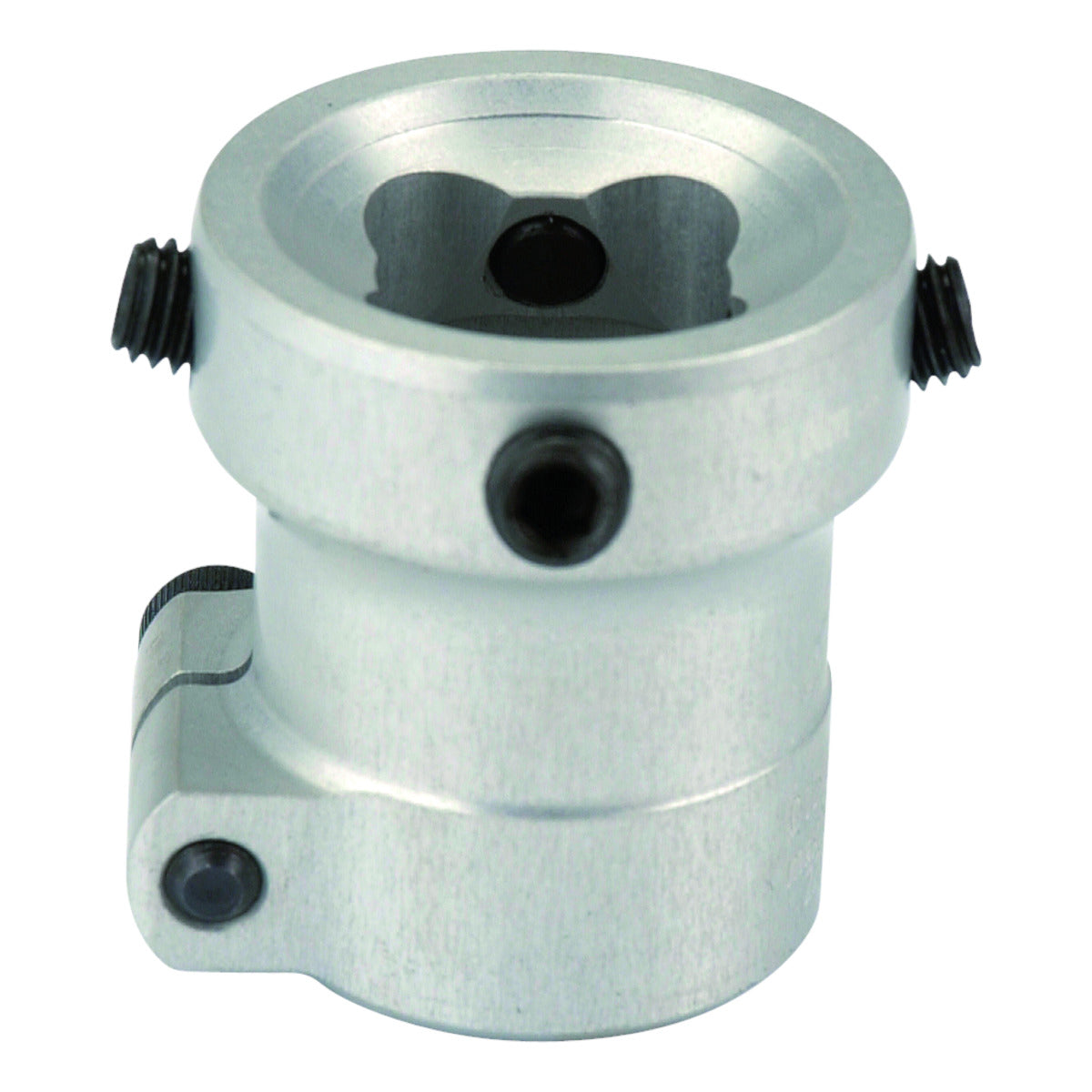 Adaptador de tubo con rosca 30mm- Aluminio