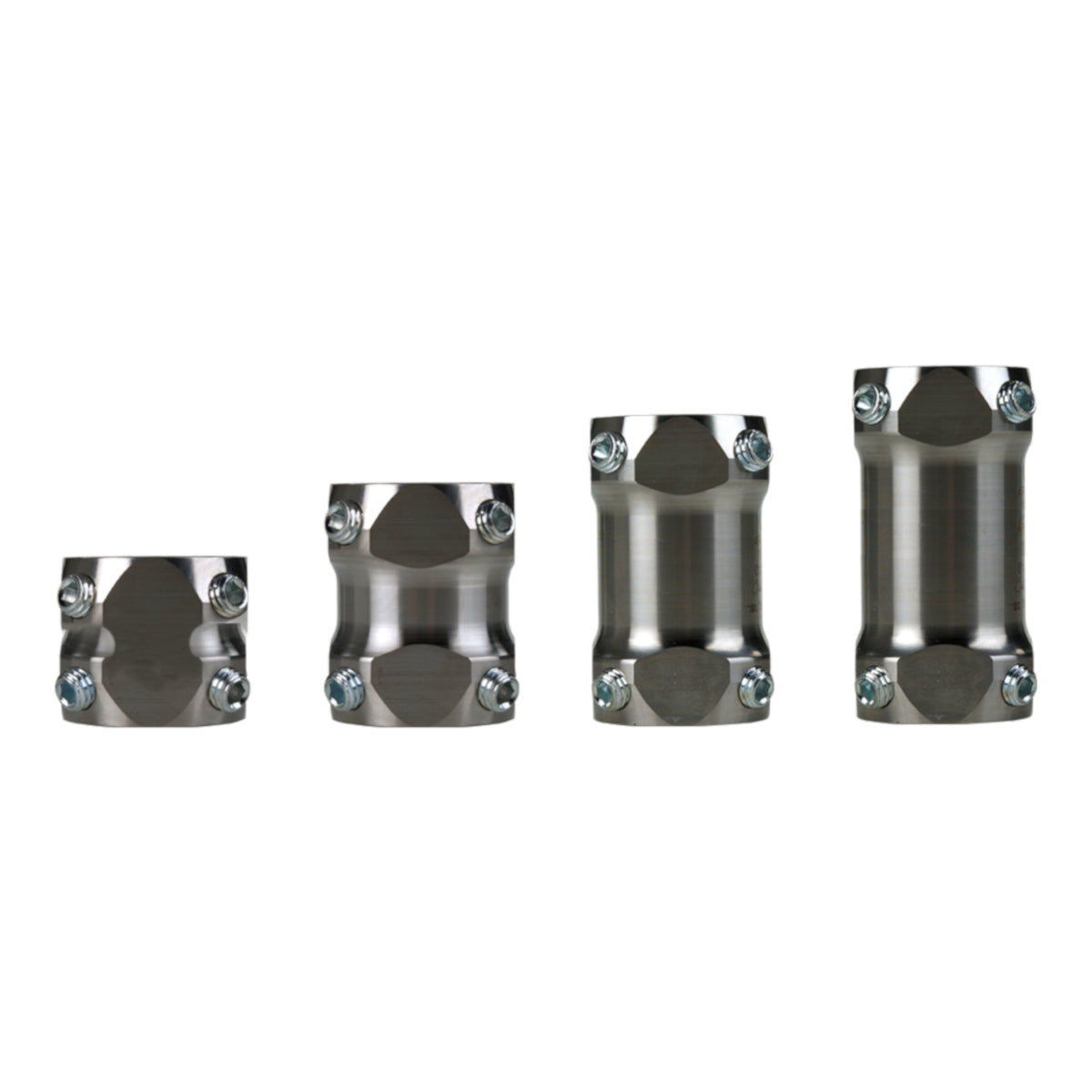 Adaptador doble - Titanio 75mm